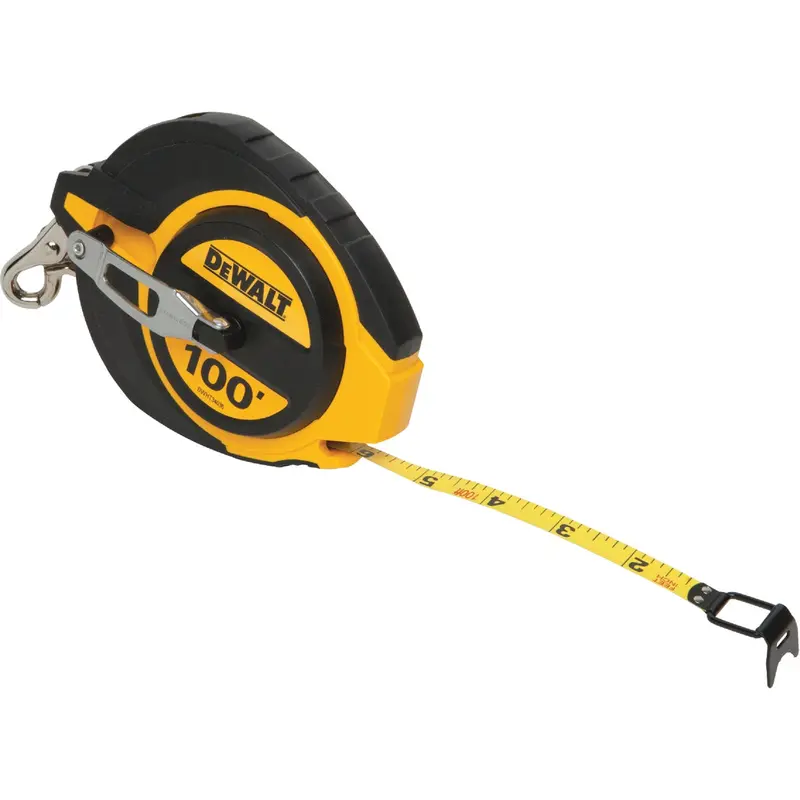 Dewalt 100-Foot Steel Tape Measure – Heavy-Duty Closed-Reel Design 1