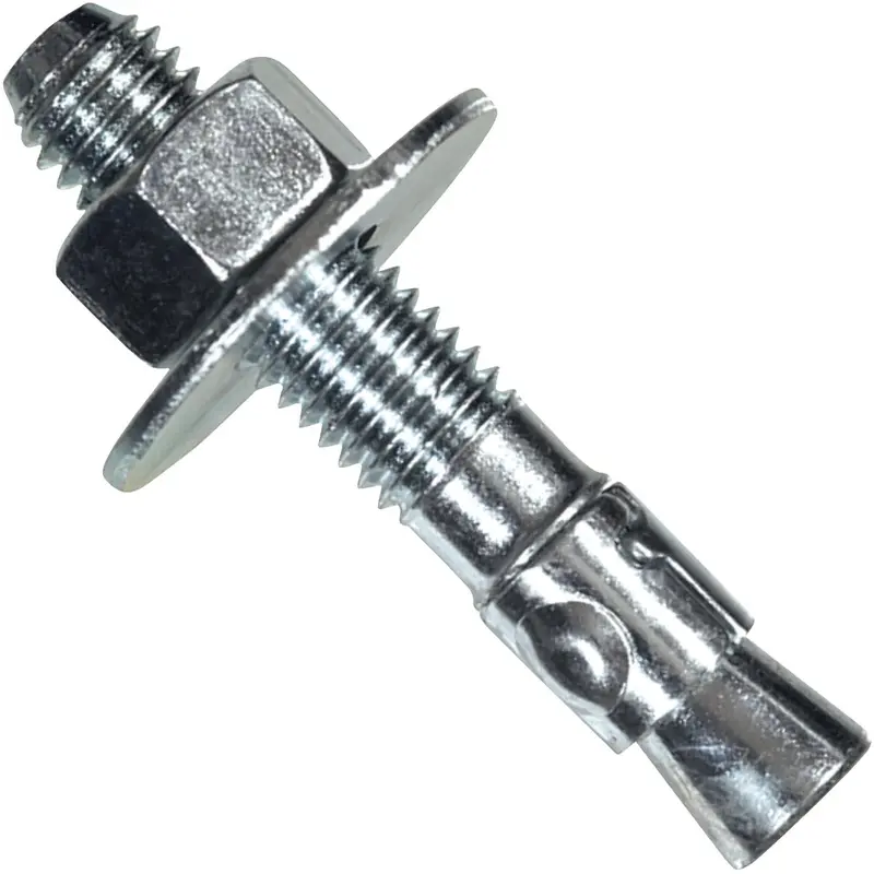 Hillman Power Stud Wedge Anchor – 3/8" × 2-3/4", Zinc-Plated Concrete Fastener (25-Pack) 1