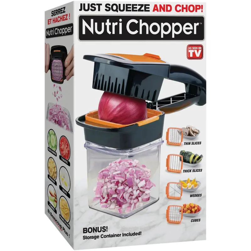 Nutrichopper 7-Piece Manual Food Chopper Set 1