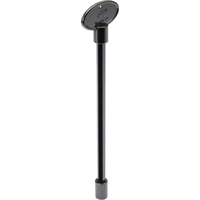Proline Universal Log Lighter Gas Valve Key – 8-Inch Black Metal 1